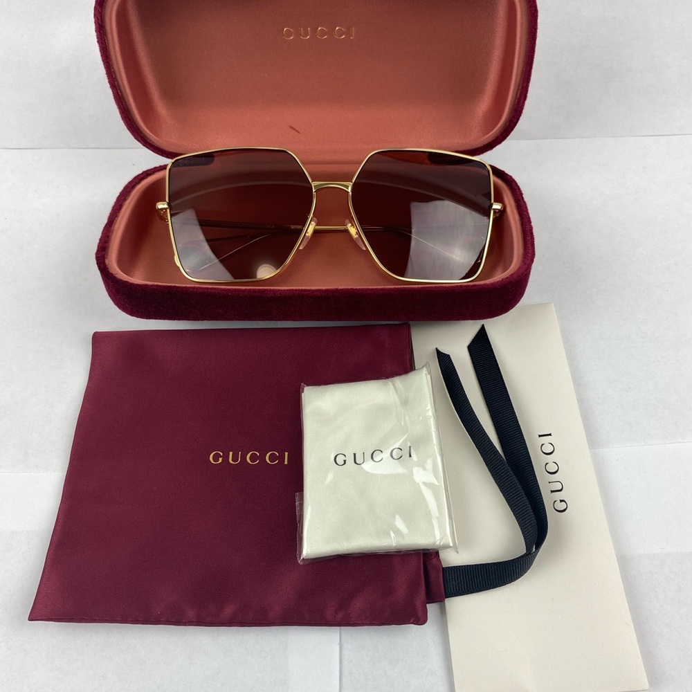 Gucci 61mm modified square sunglasses - Picture 4 of 14